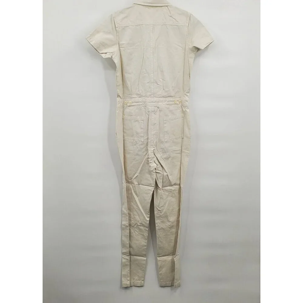Outerknown S.E.A. Suit Women Size 12 Short Sleeve Jumpsuit FLAWED NWT